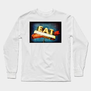 Eat Barbecue Vintage Sign Long Sleeve T-Shirt